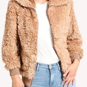 NEW BB DAKOTA teddy or not coat in camel